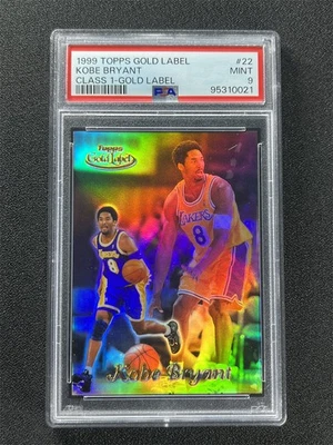 1999 Topps Gold Label Kobe Bryant #22 Class 1-Gold Label Lakers PSA 9 MINT - Image 1 of 2