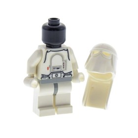 1x Lego Minifigure Star Wars Snowtrooper Hip Old Light Grey 4483x181 sw0101