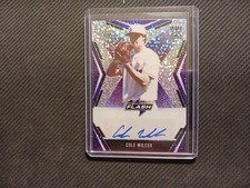 2020 leaf Flash Cole Wilcox Autographed Card #BA-CW1 28/35