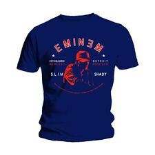 Blue Eminem Slim Shady Rap Detroit Michigan Official Tee T-Shirt Mens