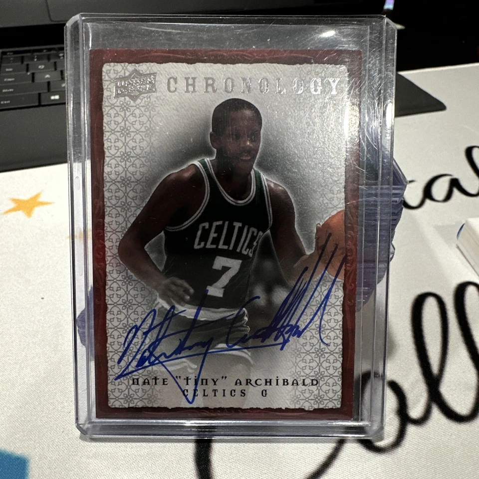 2007-08 Upper Deck Basketball Chronology Nate Tiny Archibald Auto - Image 1 of 1