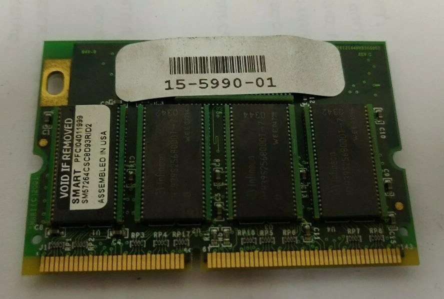 Cisco 15-5990-01 144Pin SoDIMM 512MB ECC Module for NPE400 - 7600 series Routers - Image 1 of 1