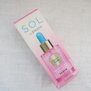 NEW SOL By JERGENS Deeper by the Drop Sunless Tanning Serum, Face + Body 1 oz - Picture 1 of 9