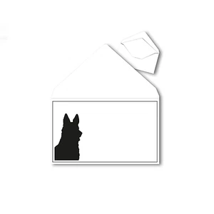 25x Tier-Trauerumschläge - Polar Weiß mit Hund - (DIN B6 - 17,6 x 12,0 cm) - Bild 1 von 1