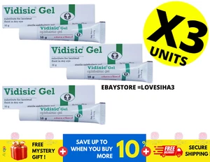 Vidisic Gel Lacrimal Fluid in Dry Eye Ophthalmic Gel Refreshing 10g ( X 3 ) - Picture 1 of 6