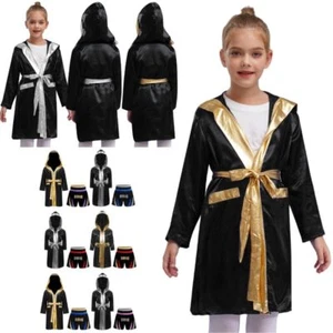 Kids Boys Outfit Role Play Suit Party Set Boxing Halloween Side Split Festival - Picture 1 of 46