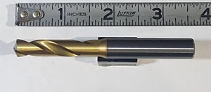 8.8mm / .3464" x 1-1/2" LOC 10mm Shank Carbide Stub Drill Regrind Read Desc. - Picture 1 of 6