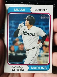 WARNUNG GARCÍA MIAMI MARLINS 2023 TOPPS HERITAGE HOHE NUMMER #539 - Bild 1 von 1