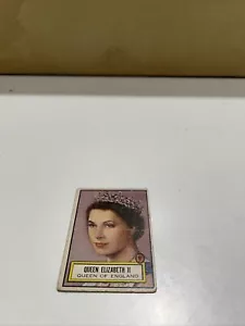 QUEEN ELIZABETH II QUEEN OF ENGLAND TOPPS LOOK’N SEE 1952 - Foto 1 di 3