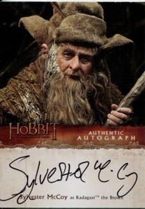 The Hobbit Desolation Of Smaug Autograph Card Sylvester McCoy as Radagast