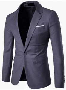 Cloudstyle Men's Slim Fit Dark Grey* Jacket Only* XS 36R Notch Lapel - Picture 1 of 3