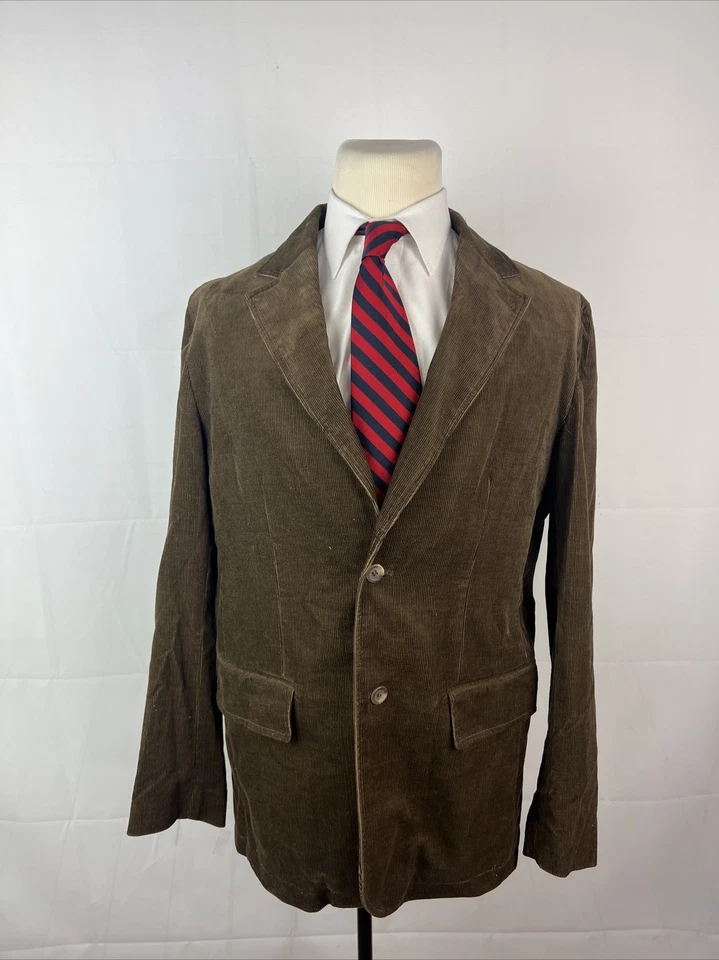 Blazer de pana marrón Convington para hombre 42L $395 Foto 1 de 4