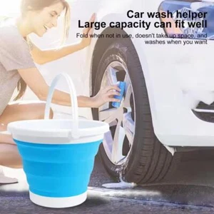 3L Collapsible Bucket - Portable Folding Water Bucket for Car Washing, & Camping - Picture 1 of 27
