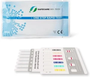 5 x Urine Drug Test Kits - 6 in 1 - THC, Meth, AMP, Cocaine, MOP, BZO, MDMA - Picture 1 of 5