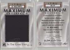 2014-15 ITG Used Maximum Memorabilia /50 Al MacInnis #MM-AM1 HOF