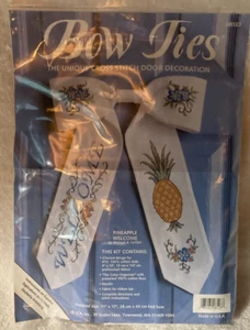 JCA Bow Ties~ Pineapple Welcome~cross stitch kit 08123 - Picture 1 of 2