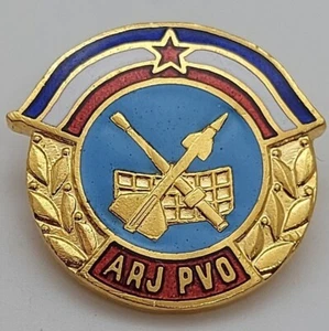 ARJ PVO Aviation and Air-Defense Yugoslavia JNA Vintage Army Pin Badge - Picture 1 of 2