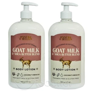 (2er-Pack) Ipanema & Belleza Ziegenmilch Sheabutter Mischung Kokosnuss Körperlotion 27 oz - Bild 1 von 2