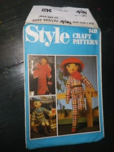 Style Craft Pattern no 3417 Doll and clothing - Picture 1 of 3