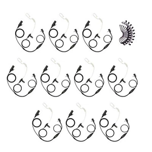 10X Radio Security Earpiece Kit with Clear Tube and PTT for Vertex VX-520 VX-451 - Picture 1 of 6