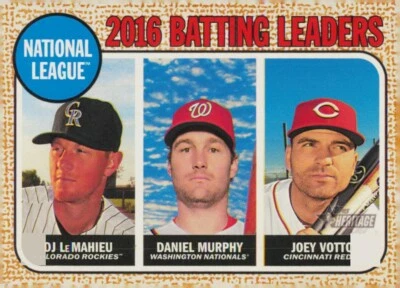 Topps Heritage 2017 - Leaders #1 LeMahieu/Murphy/Votto Foto 1 de 2