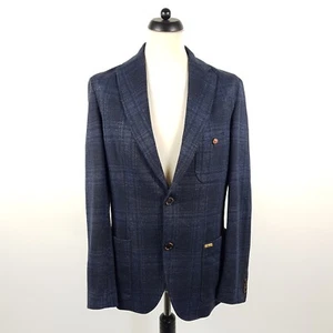 Luis Trenker Sakko Herren Gr. 52 Blau Baumwolle Leinen Jacke Tracht - Bild 1 von 9