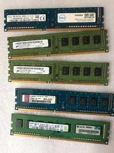 LOT OF 5, 2GB PC3-12800 desktop ram, 1R x 8, works for intel/ AMD PC, US seller - Picture 1 of 4