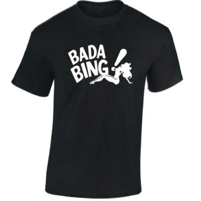 Bada Bing Mens T-Shirt The Sopranos Novelty Funny Inspired Movie Strip Club Gift - Image 1 of 4