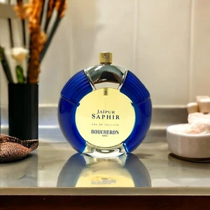 Per gli amanti della vaniglia: Boucheron Jaipur zaffiro eau toilette 100 ml. RARO. Bottiglia. - Foto 1 di 11