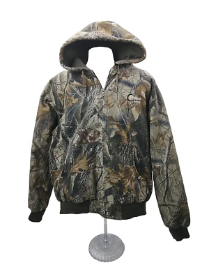 Chaqueta Dri Duck Caza Camuflaje Cremallera Completa Algodón Forrada de Vellón XL Chaqueta Abrigo Foto 1 de 4