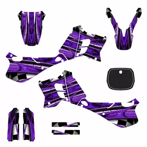 1993 1994 1995 YZ125 YZ250 Graphics sticker kit #2001-Purple Free Customization - Picture 1 of 2