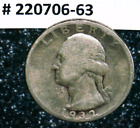 1932-S Washington Quarter 25c Coin - Fine Condition