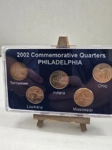 2002 States Commemorative Quarters Philadelphia Mint 5 Coins - Free Shipping!! - Picture 1 of 4