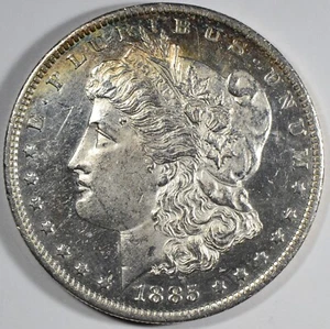 1885-O 1 $ Morgan Dollar, Stempelglanz UNC Strong PL/DMPL - Bild 1 von 4