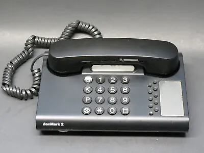 Vintage GNT AUTOMATIC A/S Denmark DanMark2 Designer Telephone Push Button Black • 59.95€