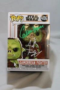 Funko Pop StarWars Gamorrean fighter #406 Signed By Frank Trigg/Collin Hymes JSA - Picture 1 of 3