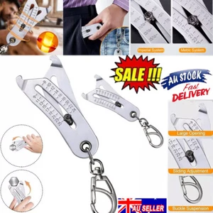 Portable Precise Thread Size Checker Keychain,Bolt Size Finder Keychain DX - Picture 1 of 16