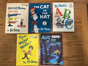 Dr Seuss Book Club Lot Of 5 Hard Cover Children’s Books Vintage - Picture 1 of 10