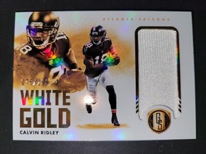 2021 Panini Gold Standard White Gold 75/299 Calvin Ridley #WG-CR Atlanta Falcons