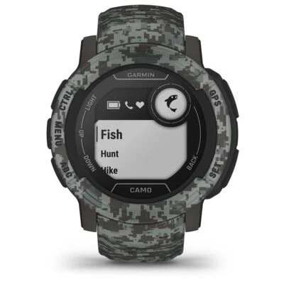 Garmin INSTINCT 2 CAMO EDITION Smartwatch Silicone Noir GPS 45mm 010-02626-03 - Photo 1/4