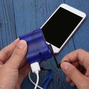 1pc Portable Battery Charger USB Hand Dynamo Charger Supply Outdoor Light O0F4