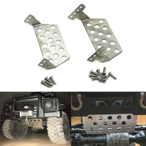 Stainless Steel Front + Rear Skid Plate Bumper Lower Protector for TRX-4 Crawler - Picture 1 of 11