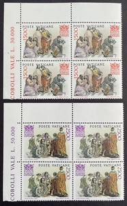 1986 Vatican City Set of 2 Blocks Sc# 777-8 50th Anniv Pope Academy Sciences MNH - Picture 1 of 2