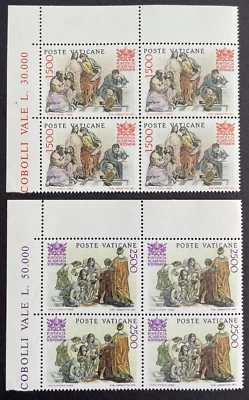 1986 Vatican City Set of 2 Blocks Sc# 777-8 50th Anniv Pope Academy Sciences MNH - Image 1 of 2