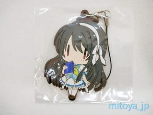 Trinoline: Genesis Towa Himeno Official Rubber Keychain Strap 2.8" minori - Picture 1 of 2