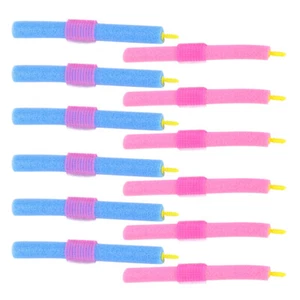 12 stück Schaum Lockenwickler Schwamm Kurvenreich Haarwickler DIY Haar Locken wi - Bild 1 von 4