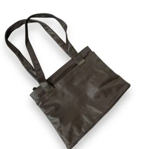 Perlina Dark Brown Soft Leather Tote Bag Laptop Business Shoulder Handbag - Picture 1 of 22
