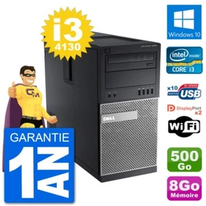 PC tour DELL 9020 Intel Core i3-4130 RAM 8Go Festplatte 500Go Windows 10 Wifi - Bild 1 von 3