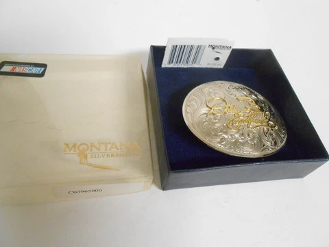 #3 Dale Earnhardt Sr. Montana Silversmiths Belt Buckle with box Unused Cover