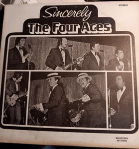 Sincerely... The Four Aces NM Autographed Original Westown W-1116 LP Record 1975 - Picture 1 of 2